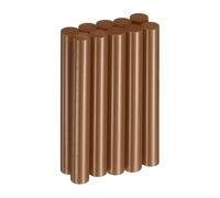 sourcing map 10pcs Hot Glue Sticks 11mm x 100mm Long EVA Mini Hot Melt Adhesive Glue Stick for Hot Melt Gun Wood Plastic Glass Flowers Fabrics Foam, Brown