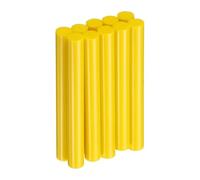 sourcing map 10pcs Hot Glue Sticks 11mm x 100mm Long EVA Mini Hot Melt Adhesive Glue Stick for Hot Melt Gun Wood Plastic Glass Flowers Fabrics Foam, Yellow