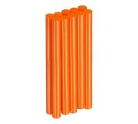 sourcing map 10pcs Hot Glue Sticks 11mm x 150mm Long EVA Mini Hot Melt Adhesive Glue Stick for Hot Melt Gun Wood Plastic Glass Flowers Fabrics Foam, Orange