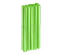 sourcing map 10pcs Hot Glue Sticks 11mm x 150mm Long EVA Mini Hot Melt Adhesive Glue Stick for Hot Melt Gun Wood Plastic Glass Flowers Fabrics Foam, Light Green