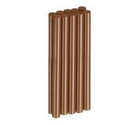 sourcing map 10pcs Hot Glue Sticks 11mm x 150mm Long EVA Mini Hot Melt Adhesive Glue Stick for Hot Melt Gun Wood Plastic Glass Flowers Fabrics Foam, Brown