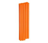 sourcing map 10pcs Hot Glue Sticks 11mm x 250mm Long EVA Mini Hot Melt Adhesive Glue Stick for Hot Melt Gun Wood Plastic Glass Flowers Fabrics Foam, Orange