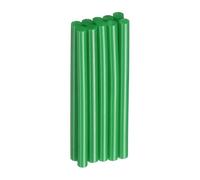 sourcing map 10pcs Hot Glue Sticks 7mm x 100mm Long EVA Mini Hot Melt Adhesive Glue Stick for Hot Melt Gun Wood Plastic Glass Flowers Fabrics Foam, Deep Green