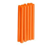 sourcing map 10pcs Hot Glue Sticks 7mm x 100mm Long EVA Mini Hot Melt Adhesive Glue Stick for Hot Melt Gun Wood Plastic Glass Flowers Fabrics Foam, Orange
