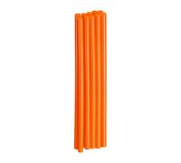 sourcing map 10pcs Hot Glue Sticks 7mm x 200mm Long EVA Mini Hot Melt Adhesive Glue Stick for Hot Melt Gun Wood Plastic Glass Flowers Fabrics Foam, Orange