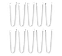 sourcing map 10Pcs IC Chip Extractor IC U Shape Puller Stainless Steel with Insulated Vinyl Grip Motherboard Circuit Board Component Puller Chip Extractor for PCB Removal Tool, White