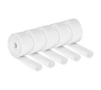 sourcing map 10Pcs Insulation Braided Cable Sleeve,3.3Ft-1/2 Inch ID White, High Temp Silicone Coated Fiberglass Sleeving for Cable Wrap, Automotive Hose Lines Electrical Wiring Protection