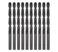 sourcing map 10pcs Jobber Drill Bits 6.8mm (19/71") Nitride Coated High Speed Steel (HSS) 4241 Twist Drill Bits for Stainless Steel Copper Aluminum Alloy Metal Wood Plastic, Black