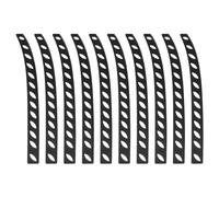 sourcing map 10Pcs Knife Edge Guards Blade Protector Plastic Knife Edge Cover Sleeves Universal Blade Covers Knife Sheath for Kitchen Black