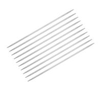 sourcing map 10Pcs Knitting Needle 2.5mm Diameter 5.9 Inches Length Stainless Steel Double Pointed Sweater Stitching Needles for Handmade Projects DIY Knitting