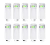 sourcing map 10Pcs Large Canvas Hangers, 3.3x1.5 Inch Universal No Nails Picture Hanging Hooks, Removable Frame Hanger with Adhesive Strip for Home Decoration, Wall Clocks, Mirrors, White