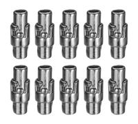 sourcing map 10pcs Leather Cord End Clasp 3mm Hole Magnetic Cord End Caps Closures Leather Bracelet Buckle for Jewelry Making DIY Supplies Crafts, Gunmetal