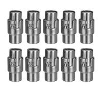 sourcing map 10pcs Leather Cord End Clasp 6mm Hole Magnetic Cord End Caps Closures Leather Bracelet Buckle for Jewelry Making DIY Supplies Crafts, Gunmetal