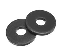 sourcing map 10Pcs M12 Fender Washers, Carbon Steel Flat Washer 40mm OD, 5mm Thickness, Metal Gasket for Screws and Bolts, Black Oxide