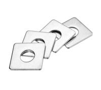 sourcing map 10pcs M16x40x3mm Square Plate Bearing Washers Carbon Steel Plate Square Plate Washers Flat Pad Spacer Gasket for Hardware Fastener