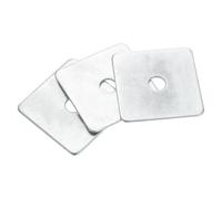 sourcing map 10pcs M16x80x2.5mm Square Plate Bearing Washers Carbon Steel Plate Square Plate Washers Flat Pad Spacer Gasket for Hardware Fastener