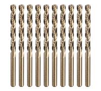 sourcing map 10pcs M35 Cobalt Twist Drill Bit 6.8mm(17/64") Dia High-Speed Steel Metric Drill Bit with Titanium Coating For Drilling Hard Metals, Stainless Steel, Alloy Steel, Cast Iron