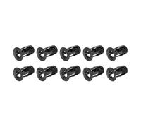 sourcing map 10Pcs M5x18mm Jack Nuts, Carbon Steel Zinc Finish Threaded Insert Petal Nuts, Multi-Grip Expansion Rivet Nut Fasteners for Hollow Wall Iron Skin Line Use in Thin Soft Wall, Black