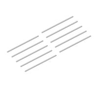 sourcing map 10Pcs M6-1.0x180mm Fully Threaded Rods, Threaded Rods Bar Studs, 304 Stainless Steel Long Thread Screws Hardware for U-Bolts, Anchors, Clamps, Hangers, Silver