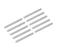 sourcing map 10Pcs M8-1.25x90mm Fully Threaded Rods, Threaded Rods Bar Studs, 304 Stainless Steel Long Thread Screws Hardware for U-Bolts, Anchors, Clamps, Hangers, Silver
