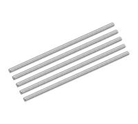 sourcing map 10Pcs M8 x 200mm Fully Threaded Rod 304 Stainless Steel Right Hand Threads Bar Studs for Anchors Bolts, Clamps, Hangers and U-Bolts, 1.25 Thread Pitch