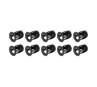 sourcing map 10Pcs M8x21mm Jack Nuts, Carbon Steel Zinc Finish Threaded Insert Petal Nuts, Multi-Grip Expansion Rivet Nut Fasteners for Hollow Wall Iron Skin Line Use in Thin Soft Wall, Black