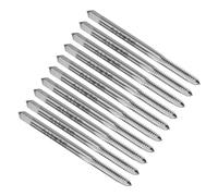 sourcing map 10pcs Machine Thread Taps 6-32 UNC 2B High Speed Steel 6542 Straight Flute Screw Thread Milling Taps Threading Tapping Repair Tools