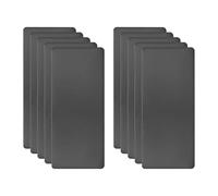 sourcing map 10pcs Metal Business Card Blanks, 50mm x 22mm x 0.5mm Stainless Steel Engraved Metal Business Visiting Name Cards for House Office DIY Gift Invitation(Black, Oxidation)