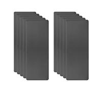 sourcing map 10pcs Metal Business Card Blanks, 80mm x 30mm x 0.5mm Stainless Steel Engraved Metal Business Visiting Name Cards for House Office DIY Gift Invitation(Black, Oxidation)