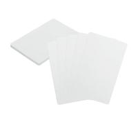sourcing map 10pcs Metal Business Cards Blanks 3.4" x 2.1" x 0.02" Aluminum Laser Engraving Blank Name Custom Card CNC Engraving Sheets for House Office DIY Gift Plate Invitations, Silver