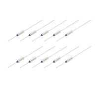 sourcing map 10Pcs Metal Temperature Thermal Fuse RY75 75 °C 167 °F 10A 250V Cutoff Thermal Fuse for Motor Transformer Electric Industrial Home Appliance