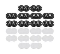 sourcing map 10Pcs Mini Self Adhesive Caster Wheels, 2.05" x 1.14" 360° Rotation Swivel Wheel Small Rolling Ball Casters for Small Appliances Storage Box Trash Can - Steel Beads (Black)
