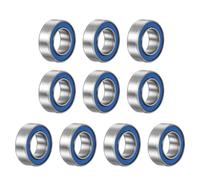 sourcing map 10pcs MR95-2RS Miniature Deep Groove Ball Bearings 5x9x3mm Rubber Sealed Bearings for TRX4 1/10 RC Cars Trucks, 3D Printer, P6 (ABEC 3)