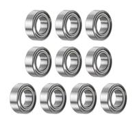 sourcing map 10pcs MR95ZZ Deep Groove Ball Bearings 5x9x3mm Chrome Steel Miniature Bearing Double Shielded Precision Bearings, P6 (ABEC 3)