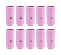 sourcing map 10pcs Nozzles Ceramic Shield Cup 10# 10N45 Welding Torch Tip Torch Consumables Accessory for TIG Welding Torch WP-17/18/26 Series
