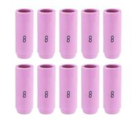 sourcing map 10pcs Nozzles Ceramic Shield Cup 8# 10N46 Welding Torch Tip Torch Consumables Accessory for TIG Welding Torch WP-17/18/26 Series