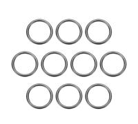 sourcing map 10pcs O Ring Buckles 1-3/16" (30mm) Zinc Alloy Electroplated Round Ring Buckles Multi-Purpose Buckle Loop Ring for Hardware Bags Belts Craft DIY Accessories, Gun-black