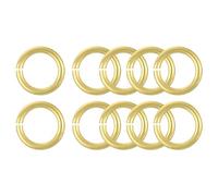 sourcing map 10Pcs Open Jump Rings, 16mm/0.63" OD Brass Jump Ring Connectors 2.5mm Thick O Rings for Necklaces Bracelet Jewelry Making Keychain DIY Craft, Gold Tone