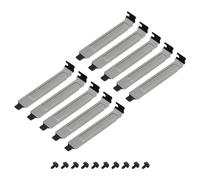 sourcing map 10PCS PCI Slot Cover Dust Filter, Blanking Plate Ventilation Deflector Bracket Expansion with 10 Screw for Computer Cases