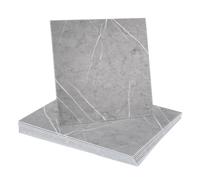 sourcing map 10pcs Peel and Stick Marble Tiles, Waterproof Wall Panel Backsplash, 12"x12" PVC Peel and Stick Shower Tiles for Bathroom, Kitchen, Living, Thunder Grey Design