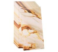 sourcing map 10pcs Peel and Stick Wall Panels 23.6" x 11.8" Skin Feel Brick Wallpapers (19.4 Sq. Ft. / 1.8 Sq.m. Coverage) Marble Tiles Adhesive Backsplash, White Gold