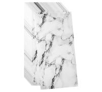 sourcing map 10pcs Peel and Stick Wall Panels 23.6" x 11.8" Skin Feel Brick Wallpapers (19.4 Sq. Ft. / 1.8 Sq.m. Coverage) Marble Tiles Adhesive Backsplash, Ink White