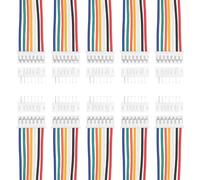 sourcing map 10Pcs PH 2.0mm 7 Pin Single Head Male Connector Plug with 26 AWG 150mm Wire Cable Female Motherboard Connector for Speakers,LED Light Strips