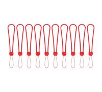 sourcing map 10pcs Phone Wrist Lanyard Straps, Silicone Short Small Wrist Hand Lanyards for Pen Umbrella Camera Keys Keychain ID Card, Red