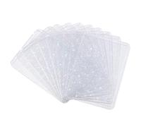 sourcing map 10Pcs Photocard Holder, Holographic Clear Card Sleeves, Photo Protector Shield Cover for Trading Cards Decoration, Side Opening Stars