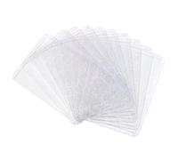 sourcing map 10Pcs Photocard Holder, Holographic Clear Card Sleeves, Photo Protector Shield Cover for Trading Cards Decoration, Side Opening Star