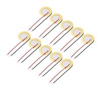 sourcing map 10Pcs Piezo Discs 27mm Acoustic Pickup Transducer Microphone Trigger Buzzer Drum Guitar