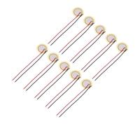 sourcing map 10Pcs Piezoelectric Discs 20mm Acoustic Pickup Transducer Microphones Trigger Buzzer Drum Guitar