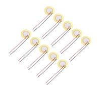 sourcing map 10Pcs Piezoelectric Discs 31mm Acoustic Pickup Transducer Microphones Trigger Buzzer Drum Guitar