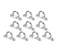 sourcing map 10Pcs Pipe Support Pipe Bracket Clamp,32mm Pipe Wall Mount Ceiling Mount Rigid Straps Galvanized Carbon Steel Bracket Holder for Metal Tube